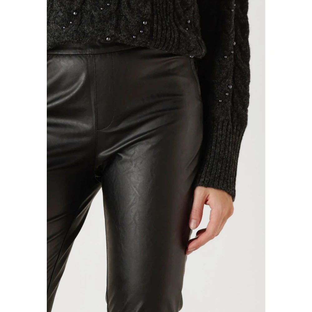 Dante 6 Imitatieleren leggings in zwart Black Dames