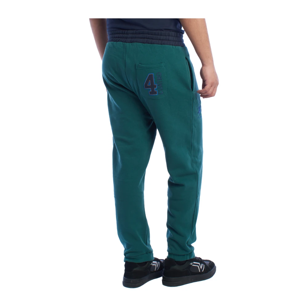 LA MARTINA Heren Sport Sweatpants met Borduurwerk Green Heren