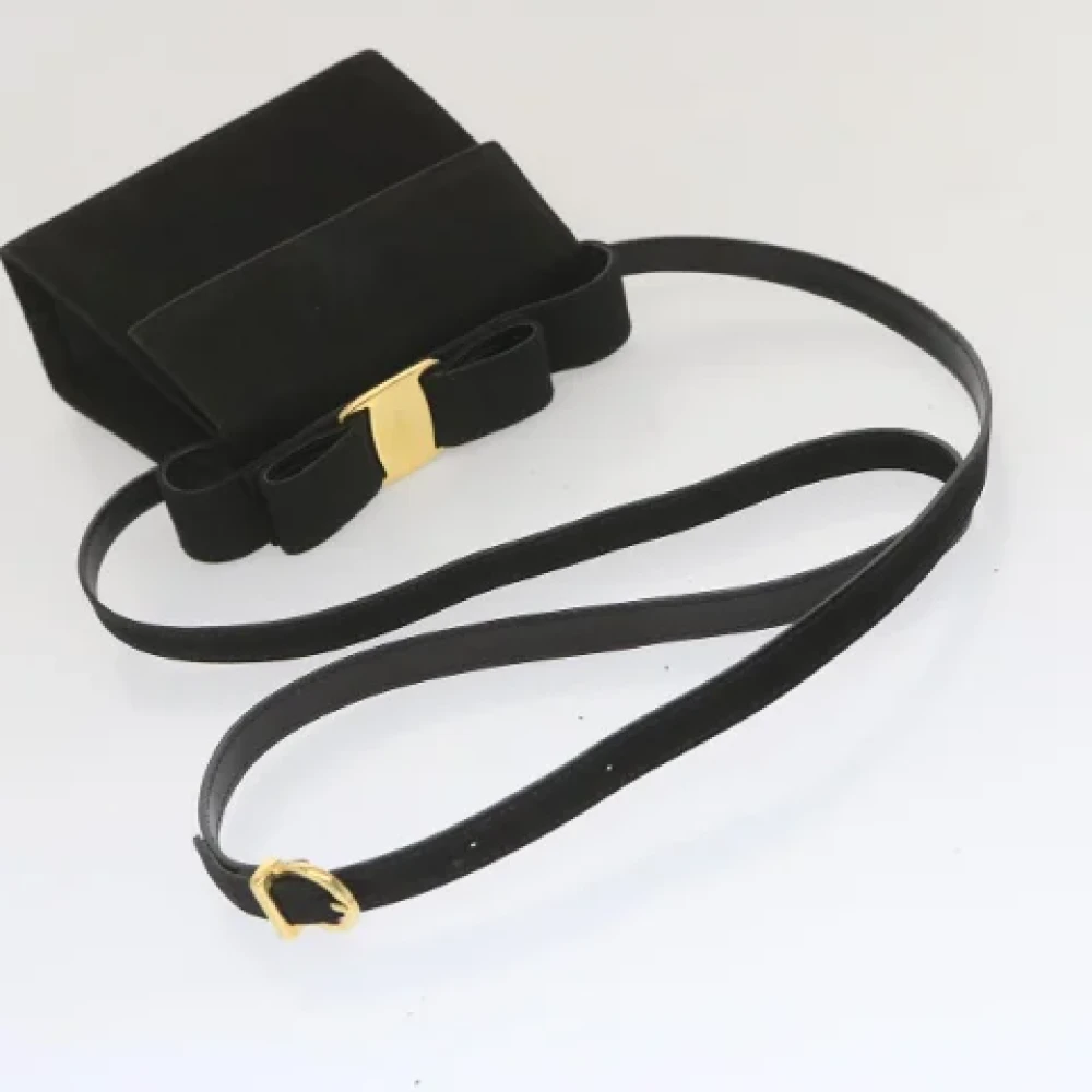 Salvatore Ferragamo Pre-owned Suede handbags Black Dames