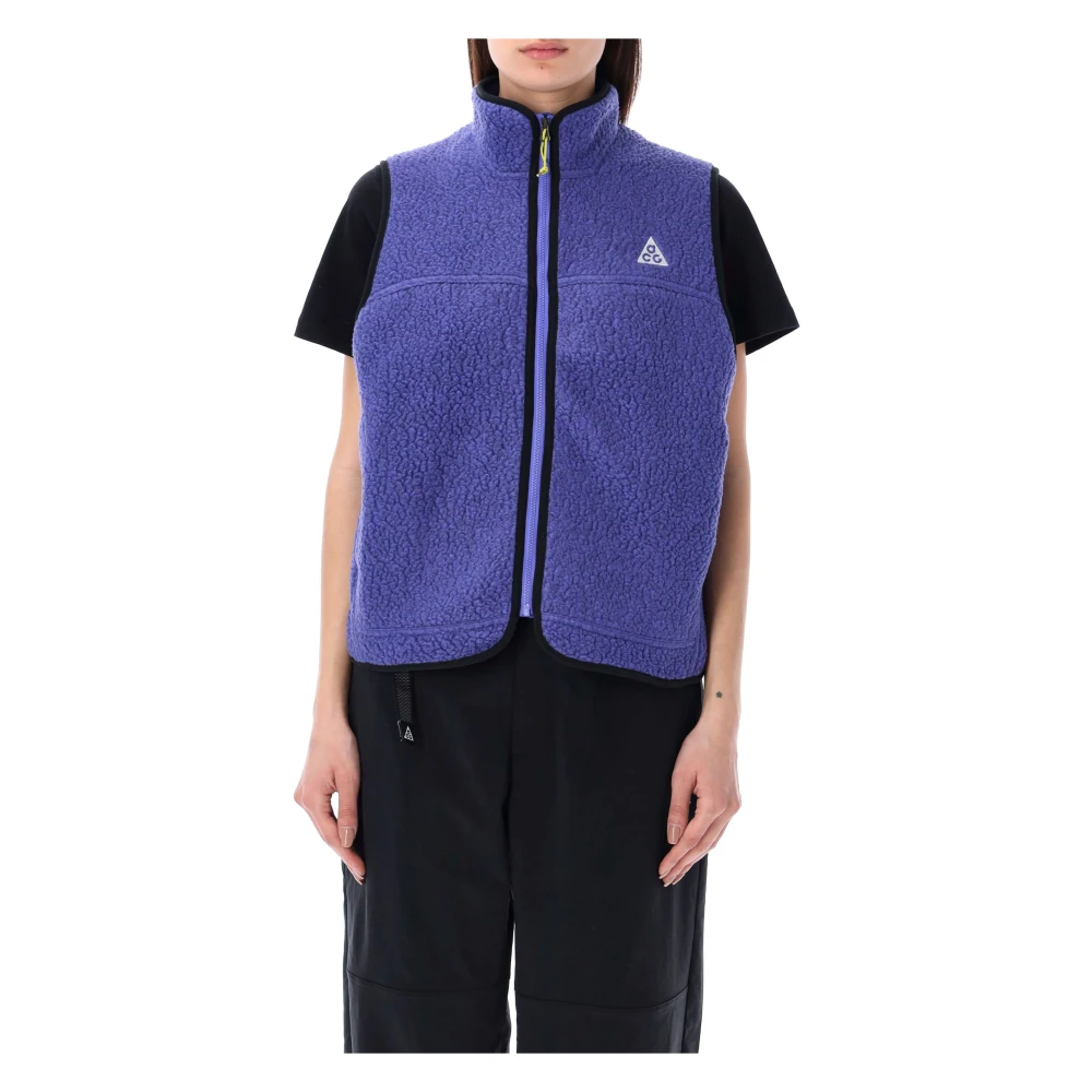 Nike PolarTech Vest voor buitenavonturen Purple Dames