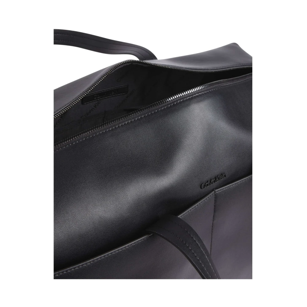 Calvin Klein Zwarte Essentiële Weekendtas Black Heren