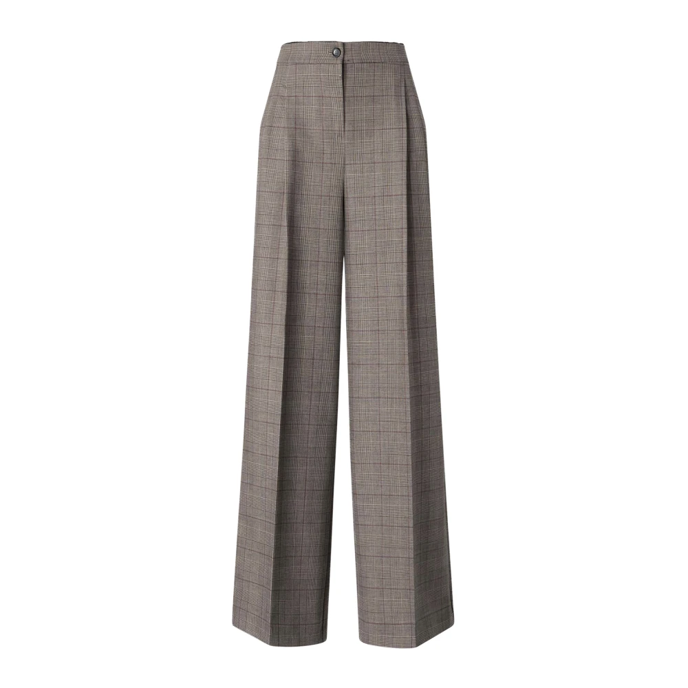 Pinko Wide Trousers Trousers Mujer Marrón 2XS