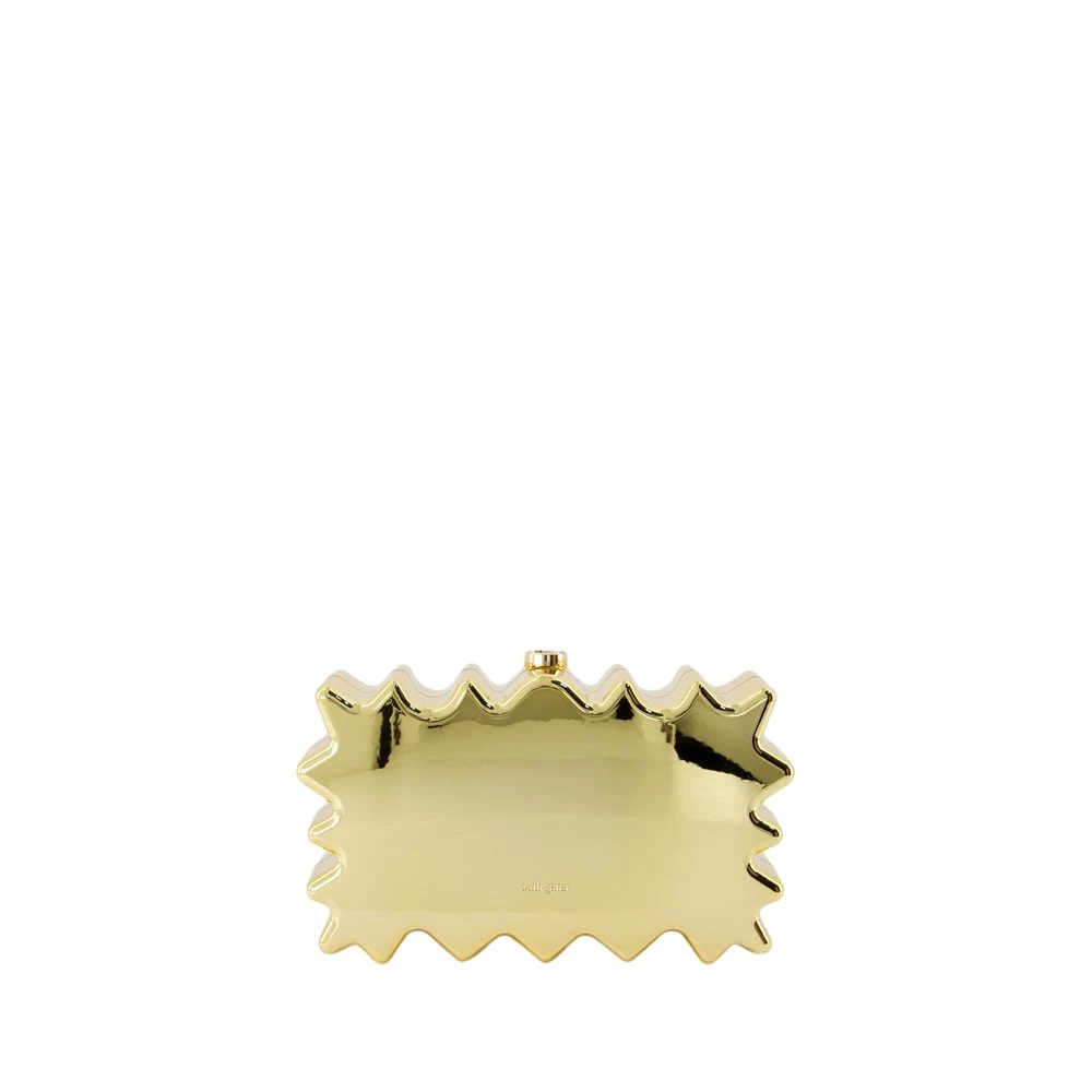 Cult Gaia Gouden Synthetische Paloma Clutch Handheld Yellow Dames