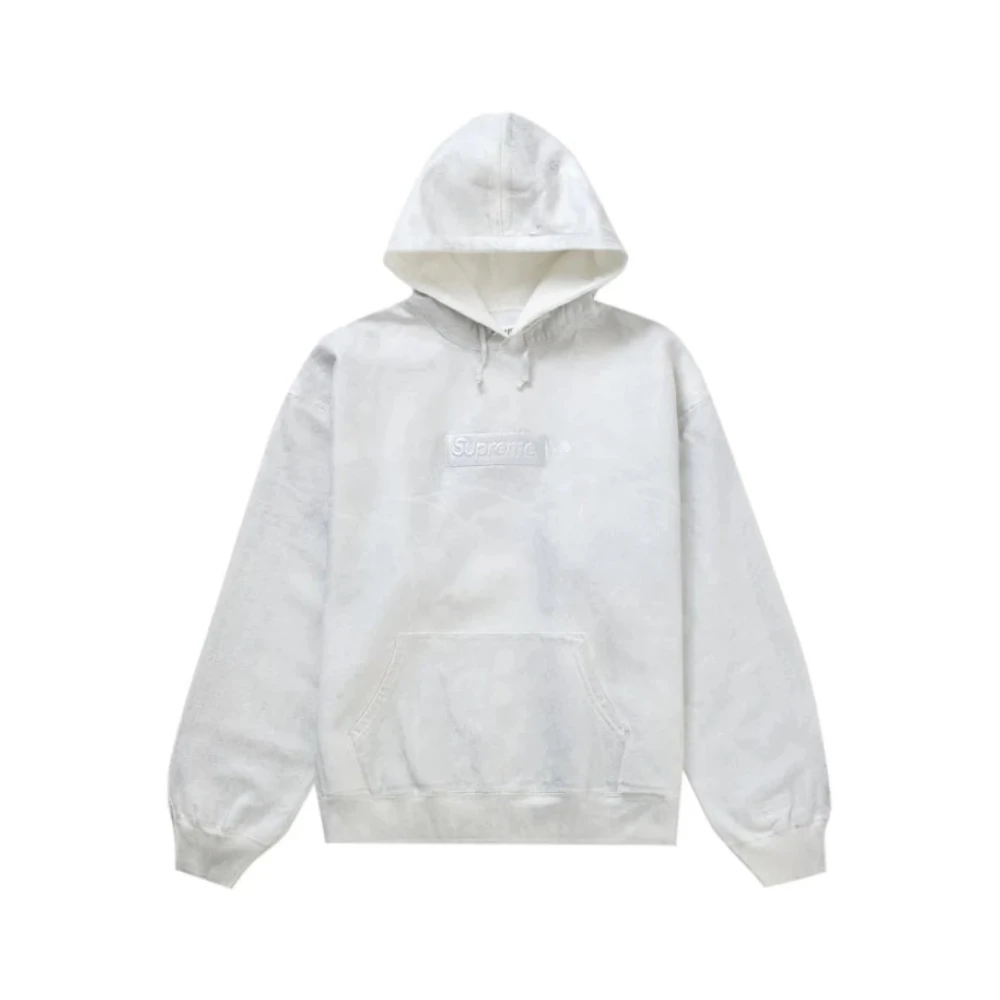 Maison Margiela Witte Hoodie Samenwerking Supreme Stijl White Heren