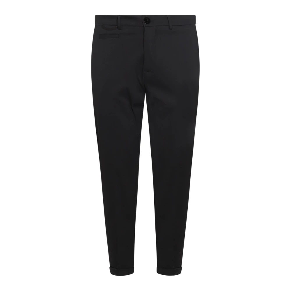 Pmds Zwarte broek met frontsluiting Black Heren