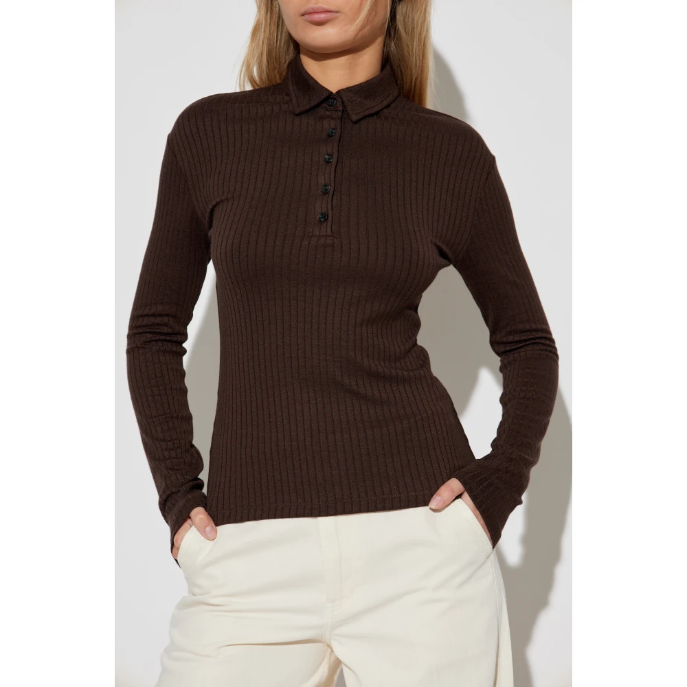 Rag & Bone Top Rib Brown Dames
