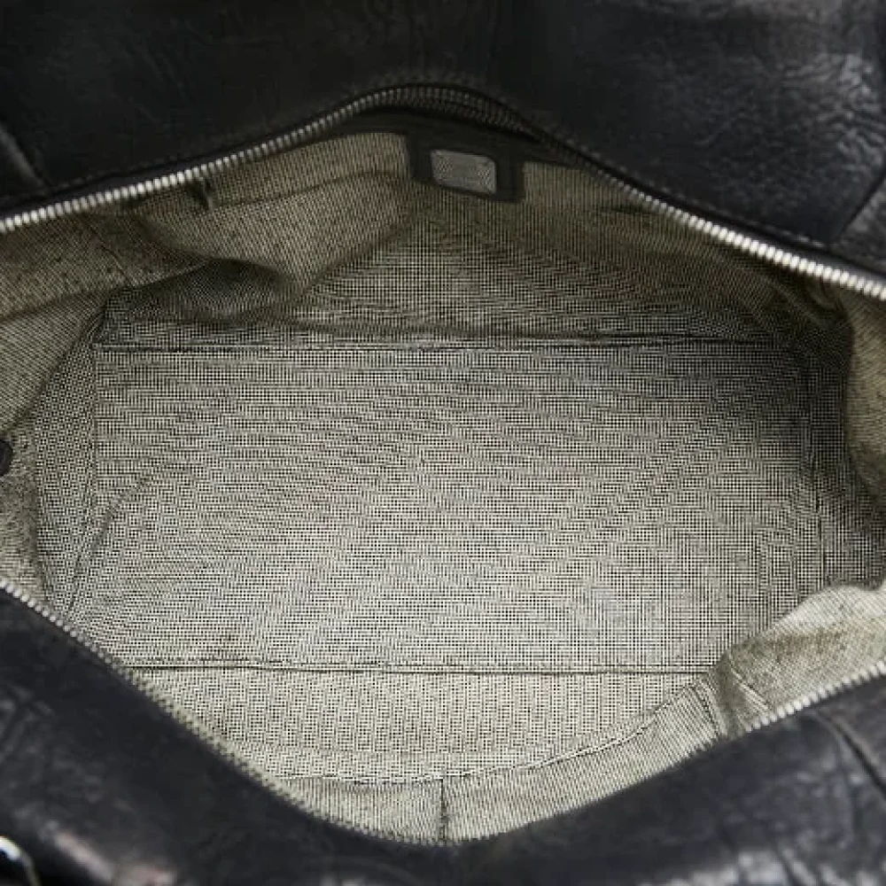 MCM Pre-owned Leather handbags Black Dames