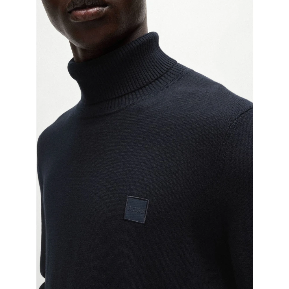 Hugo Boss Blauwe Coltrui van Kasjmier Blue Heren