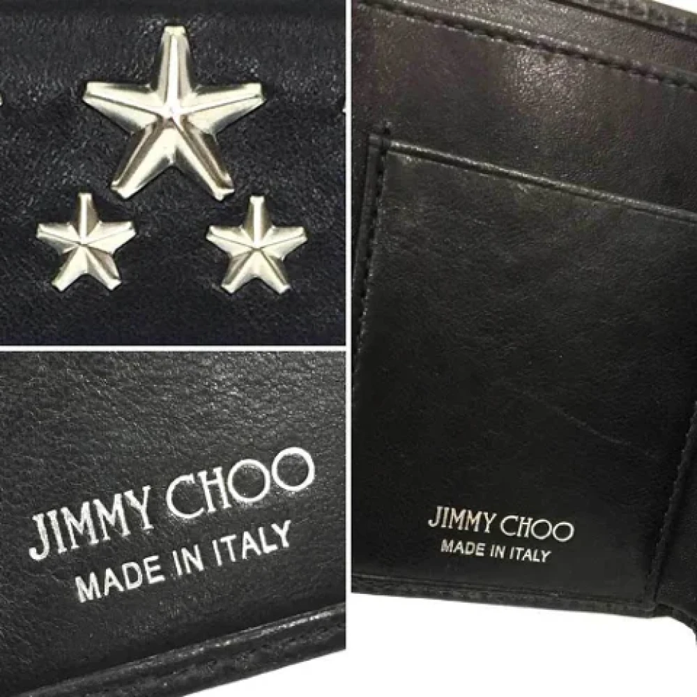 Jimmy Choo Pre-owned Leather wallets Black Dames