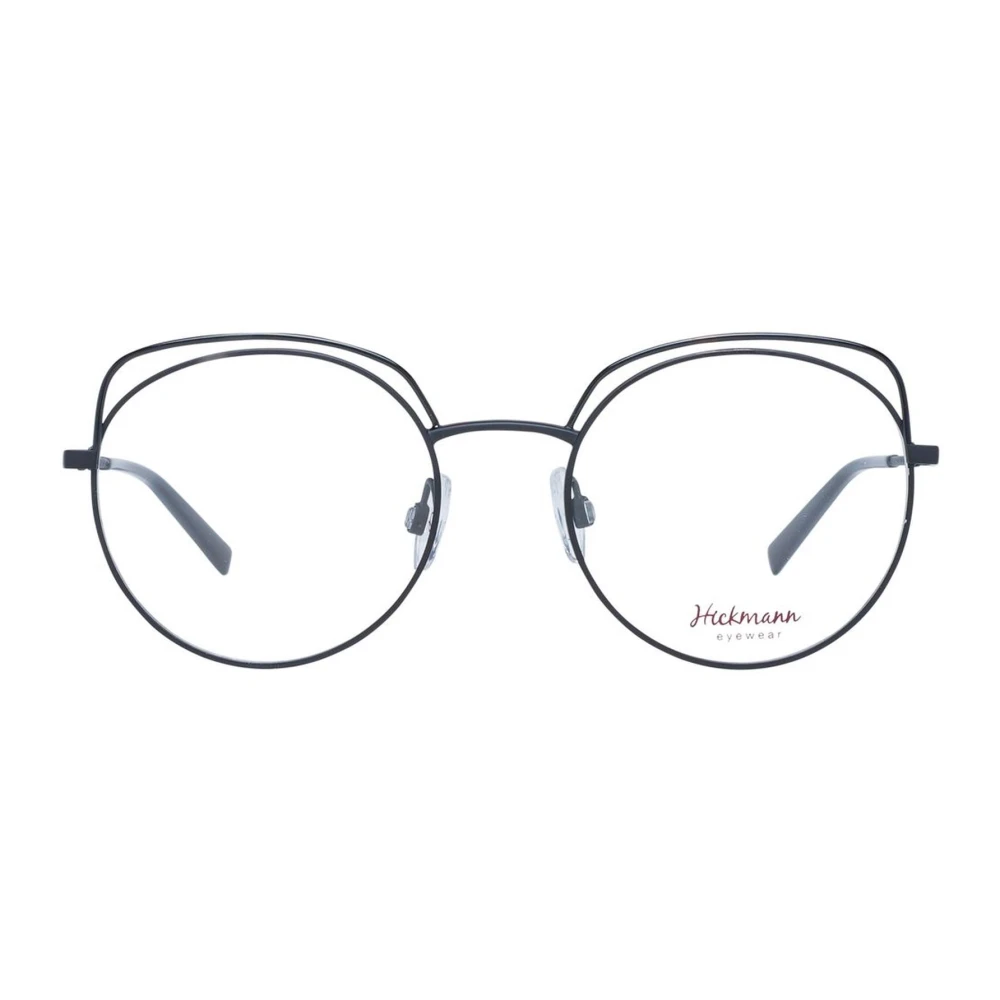 Ana Hickmann Zwarte Metalen Ronde Optische Frames met Hoes Black Dames