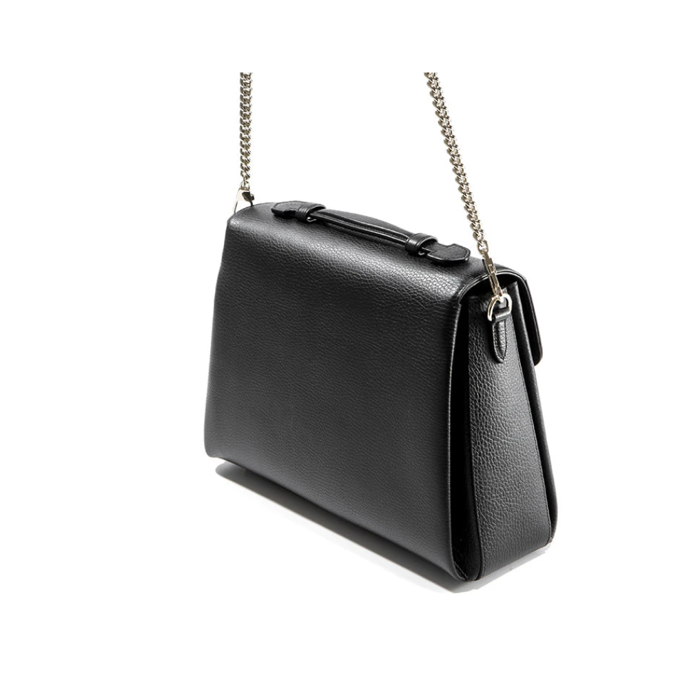 Gucci Zwarte Handtas Logo Leer Dollar Calf Black Dames