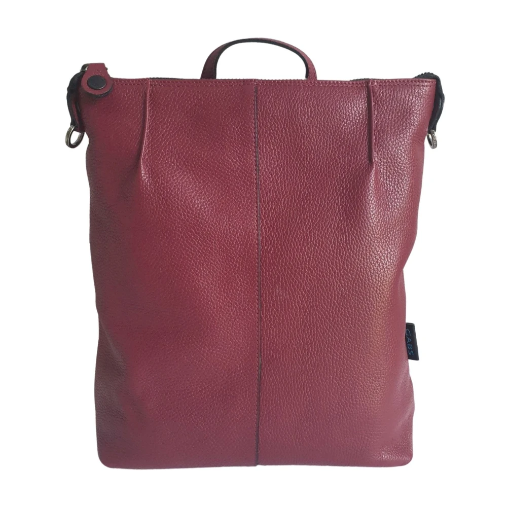 Gabs Women's Brown Backpacks, One Size, Red Leather Backpack Shopper Style
