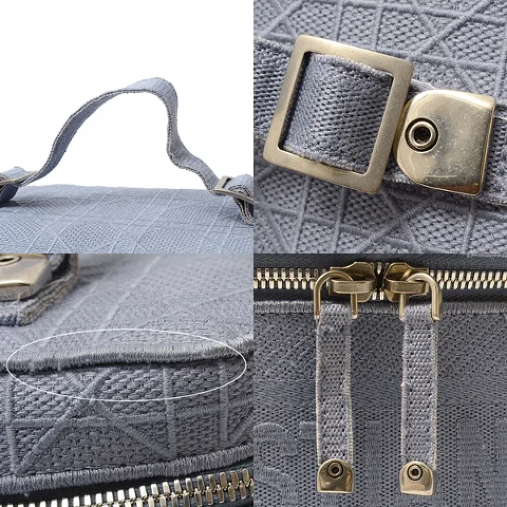 Dior Vintage Pre-owned Fabric handbags Blue Dames