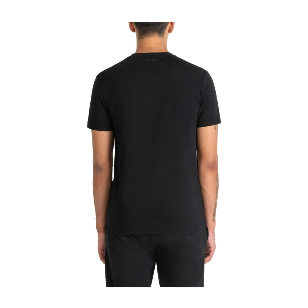 Antony Morato Zwarte Panther Print T-shirt Black Heren