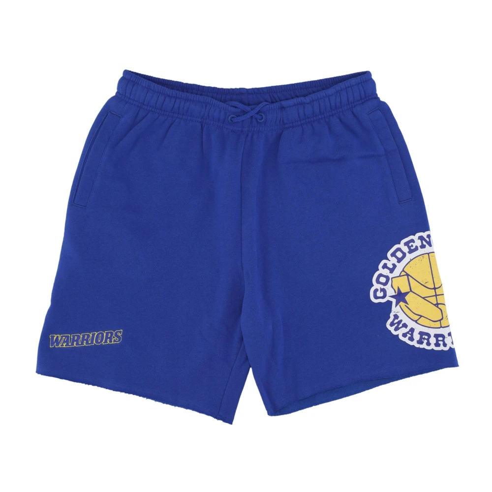 Mitchell & Ness Vintage NBA Postgame Fleece Shorts Blue Heren