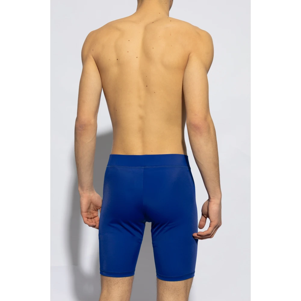 Balmain Zwemshorts met Logo Blue Heren