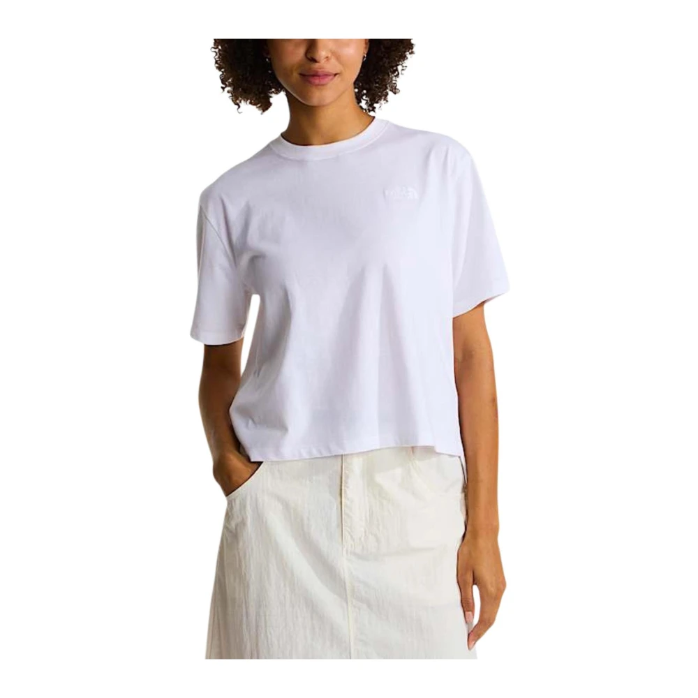 The North Face Women's White Short Sleeve Round Neck T-Shirt