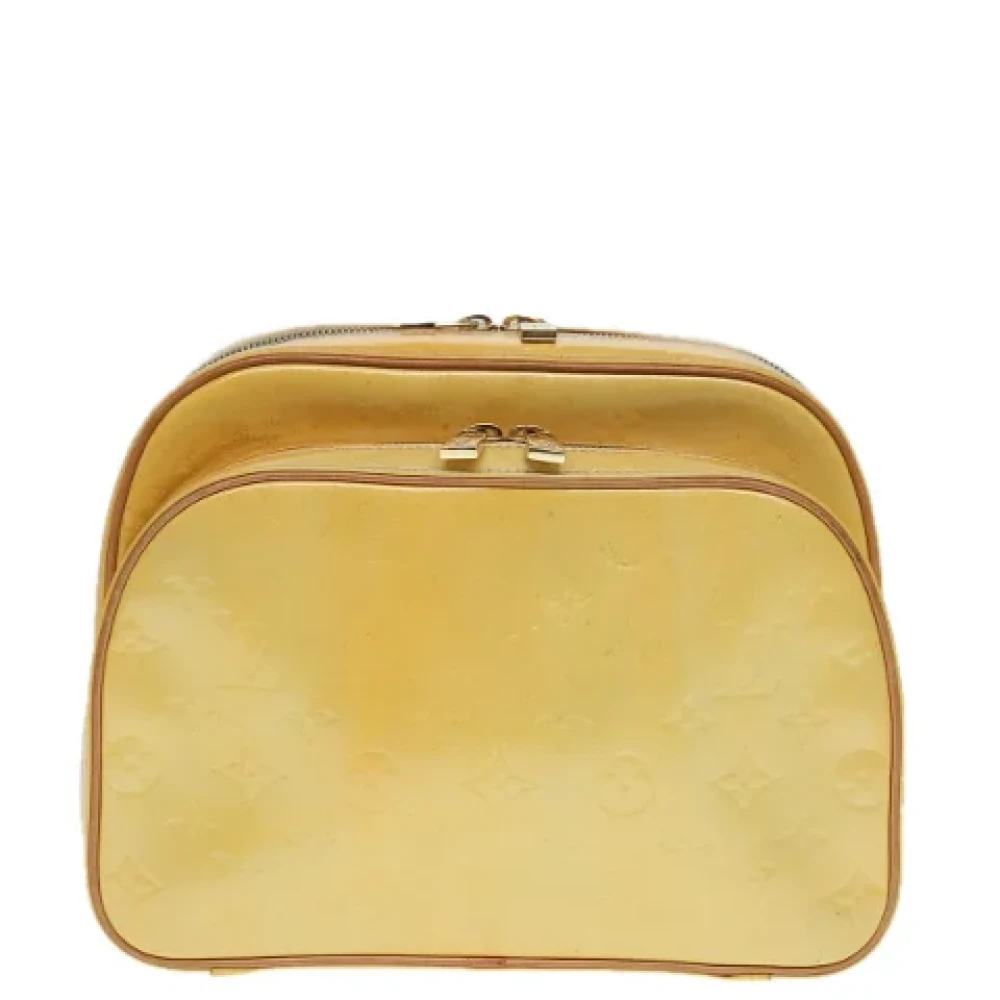 Louis Vuitton Vintage Pre-owned Leather backpacks Yellow Dames