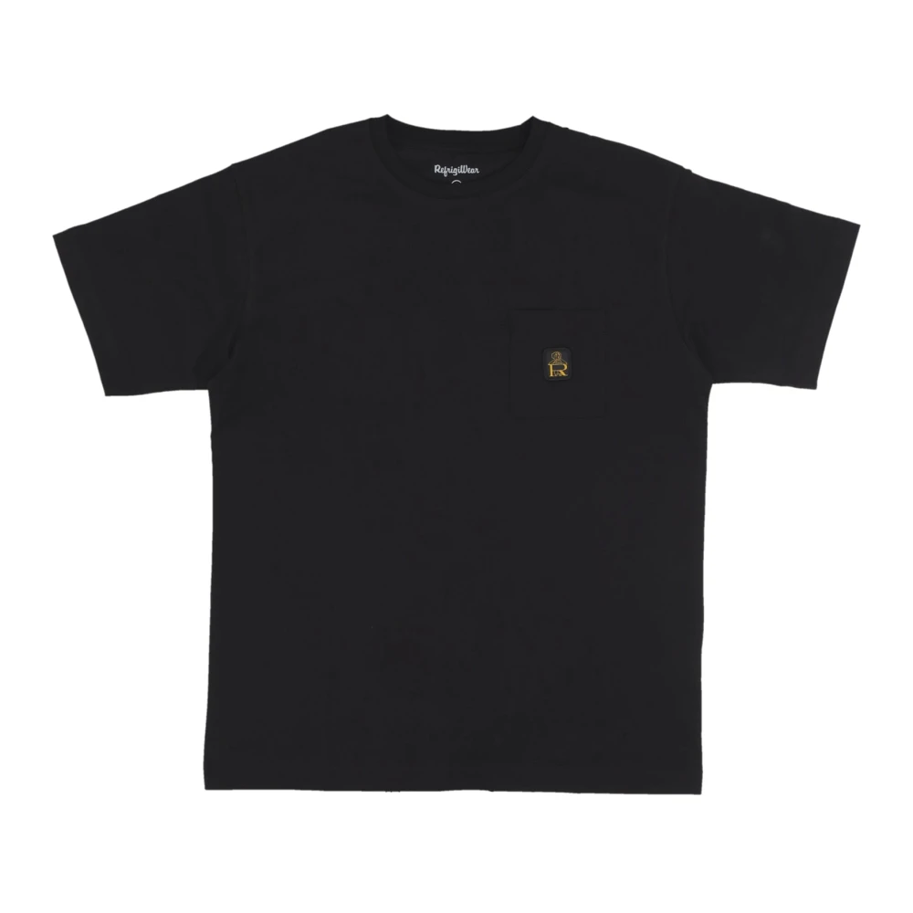 Refrigiwear Svart Tee Med Ficka Regular Fit
