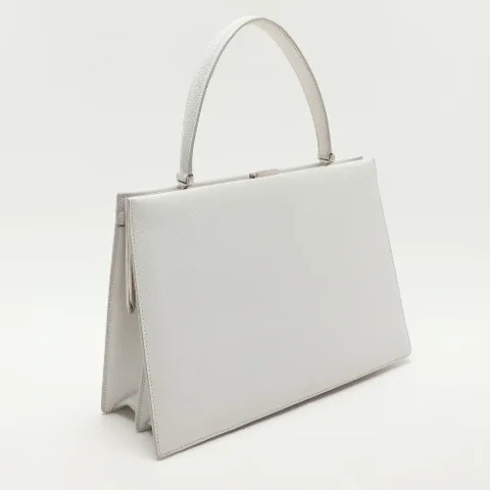 Celine Vintage Pre-owned Leather handbags White Dames
