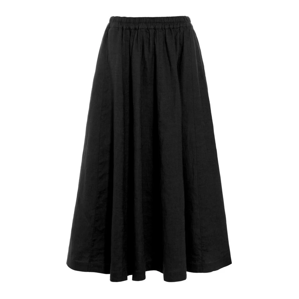 Bitte Kai Rand Black Linen Midi Skirt - Female - Midi Skirts - Xs - Skirts