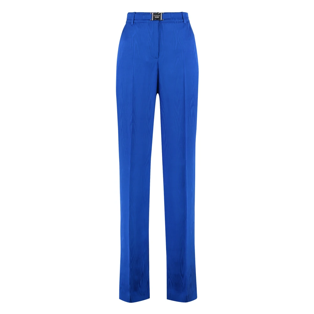 Boutique Moschino Gecoördineerde Taille Riem Rechte Pijp Broek Blue Dames