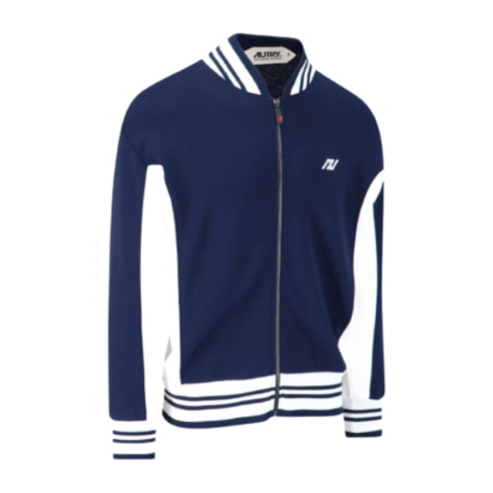 Autry Women's Blue Zip-Throughs, S, Sporty Jacket