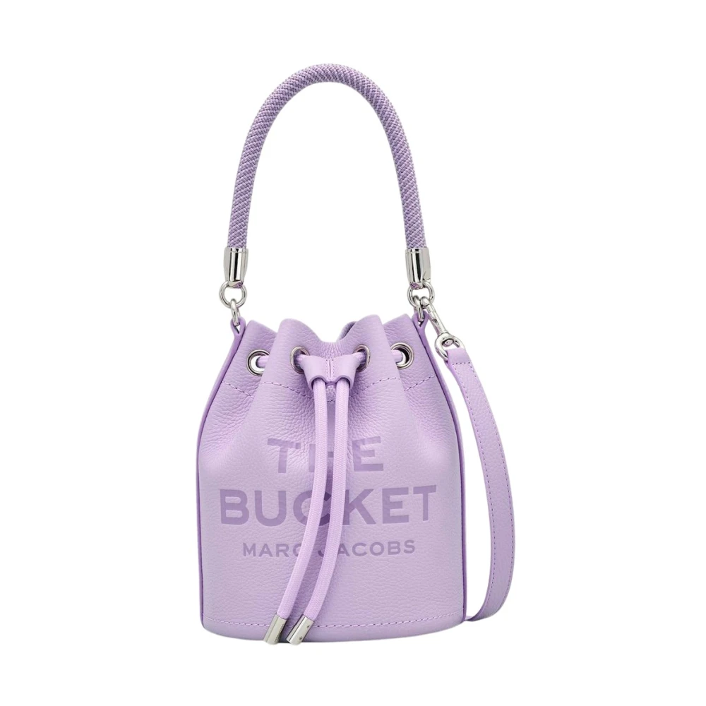 Marc Jacobs Stijlvolle Leren Bucket Tas Purple Dames