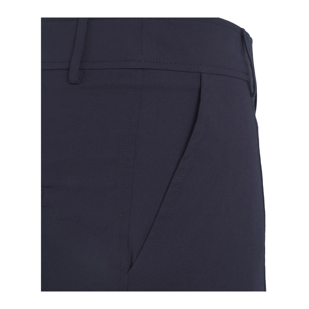 Semicouture Blauwe Wijde Pijp Broek Stijlvol Ontwerp Blue Dames