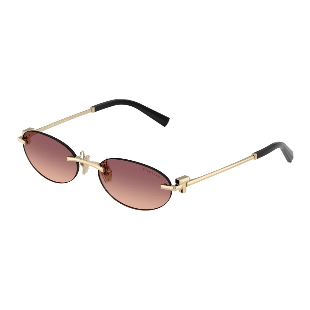 Tiffany Unisex Gold/Pink Tf3119d 62408D Sunglasses Metal Round Normal Nuanced - Image 4