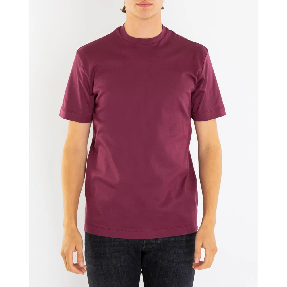 Valenza Interlock Supima T-Shirt Red Heren