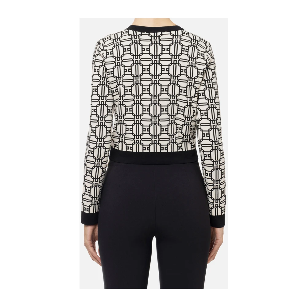 Elisabetta Franchi Stijlvolle Sweater Collectie Black Dames
