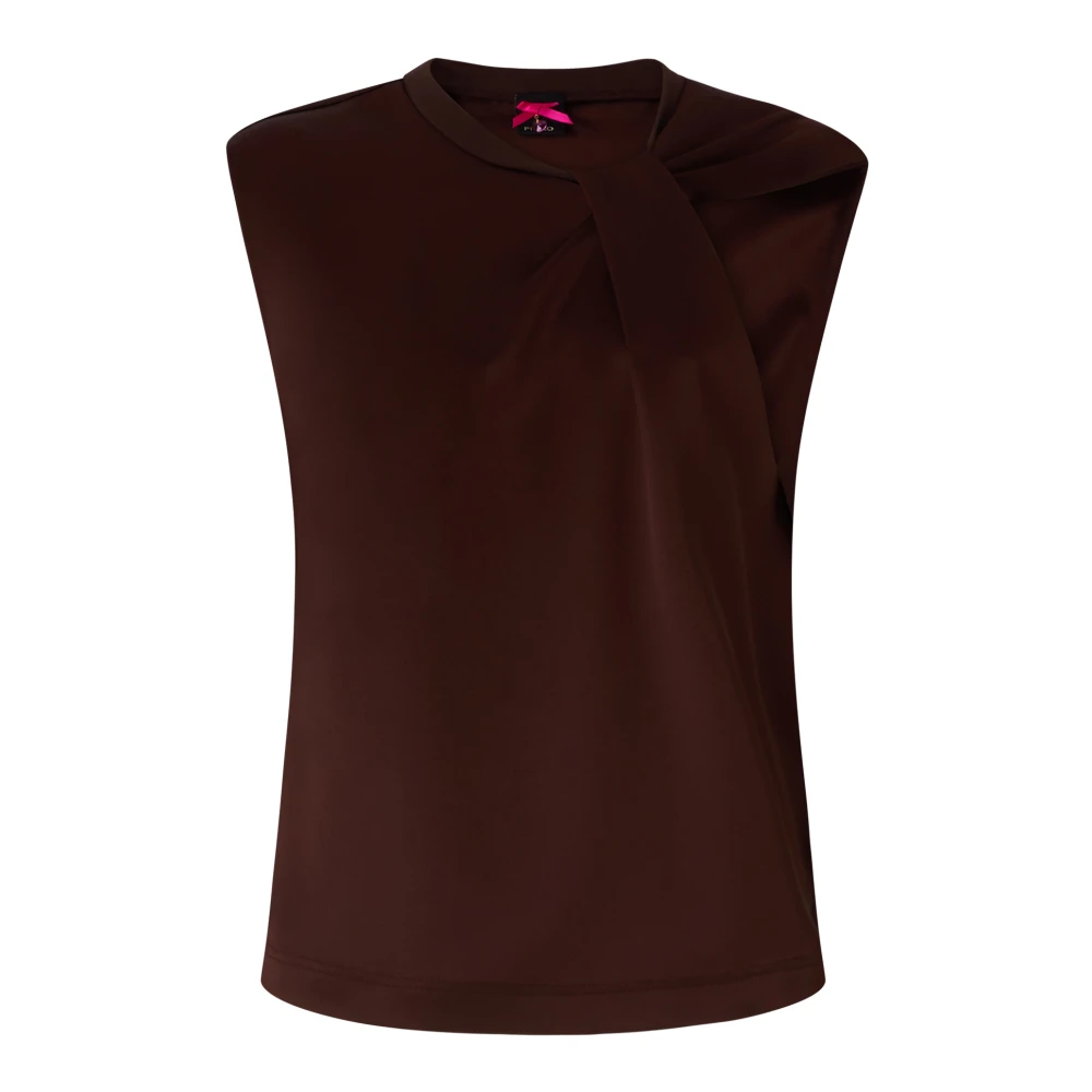 Pinko Sleeveless Tops, Female, S, Sleeveless Top Red