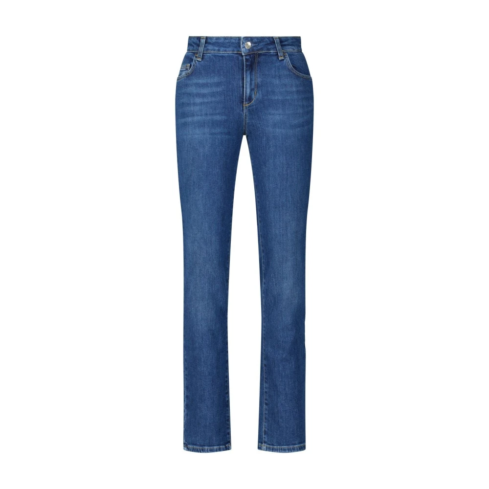 Liu Jo Slim-Fit Jeans med Logo Blue, Dam