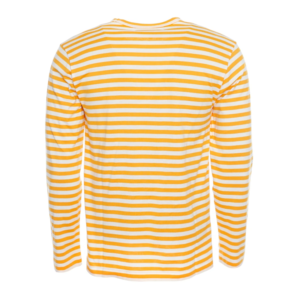 Comme des Garçons Play Long Sleeve Tops Yellow Heren