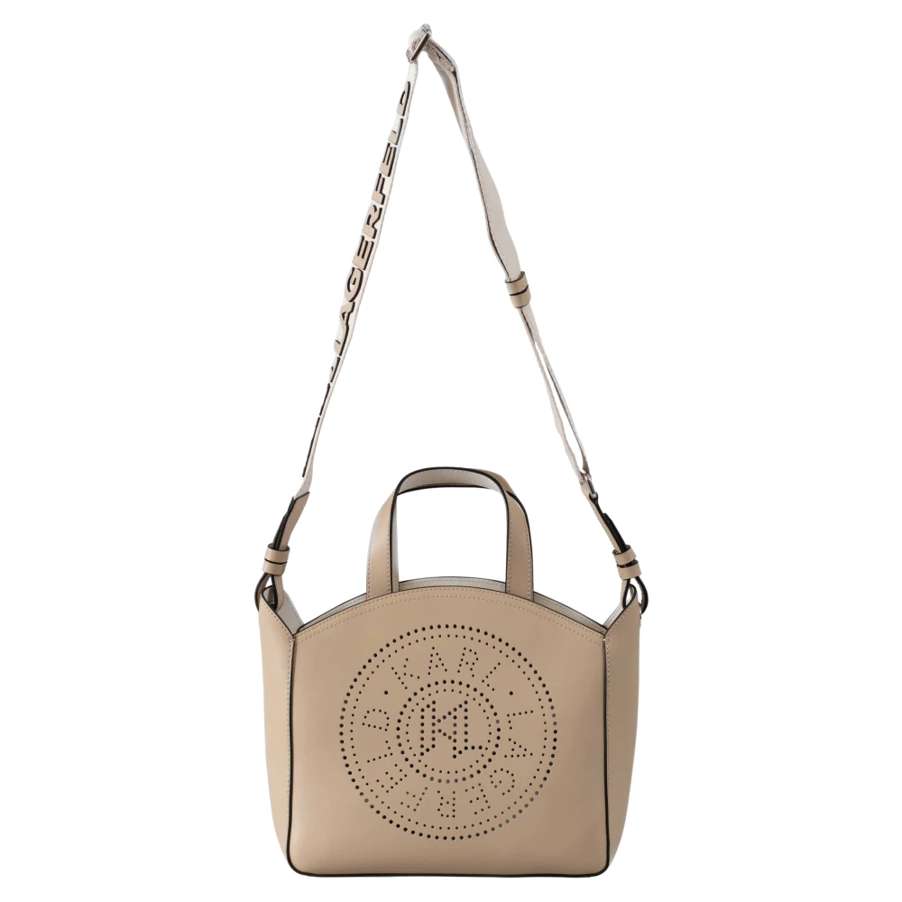Karl Lagerfeld K Circle Small Tote Perforated Brown Dames