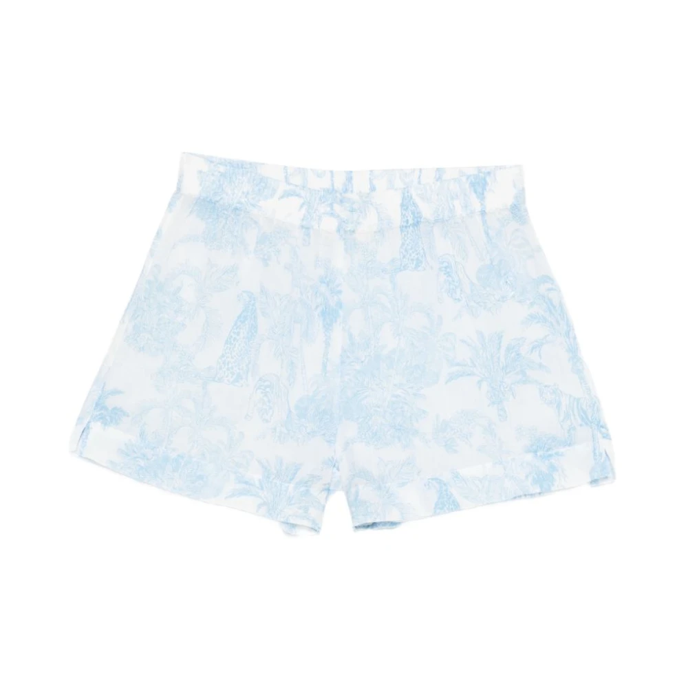 Mc2 Saint Barth Women's Blue Short Shorts, S, Meave Shorts