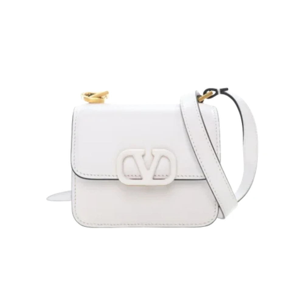 Valentino Vintage Pre-owned Leather handbags White Dames