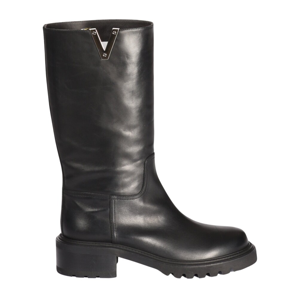 Botas altas negras online hombre