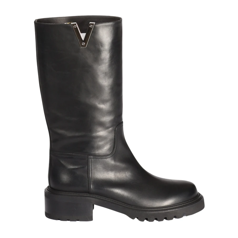 Botas altas negras discount hombre