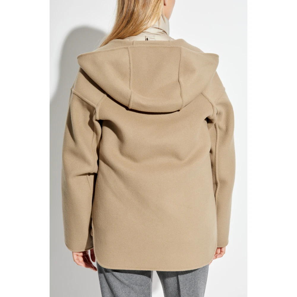 Moncler Tweelaagse jas Almandine Beige Dames