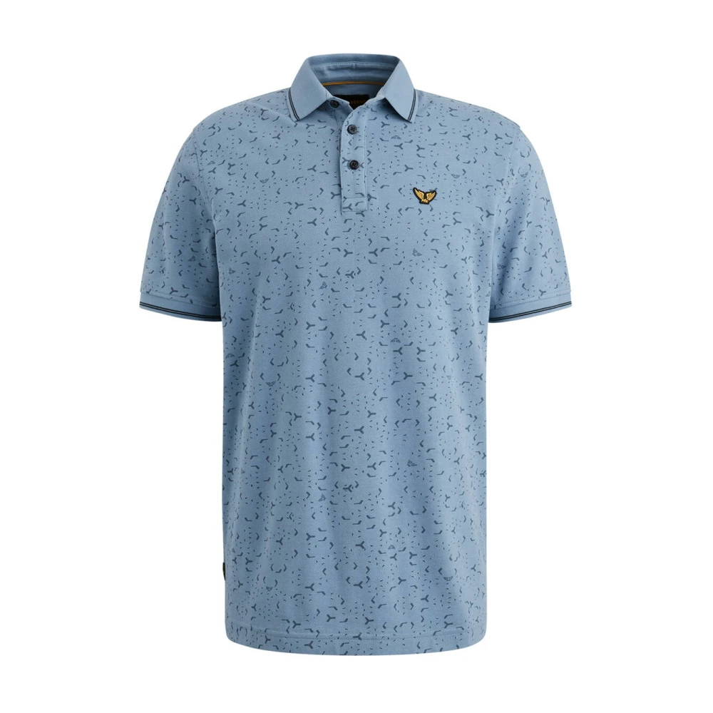 PME Legend Korte Mouw Polo Fijne Piqué Blue Heren