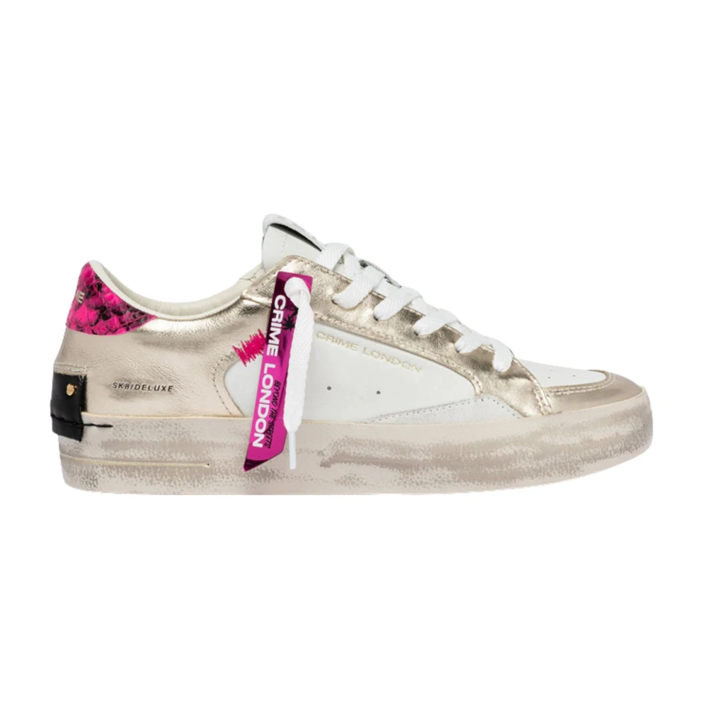 Crime London Platte Schoenen Dames Schoenen Wit