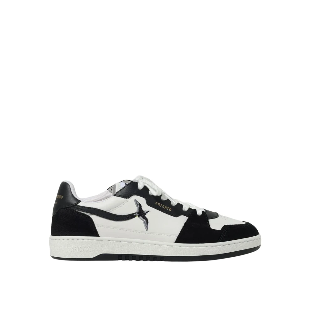 Axel Arigato Lage leren sneakers met geborduurde details Heren Schoenen Zwart