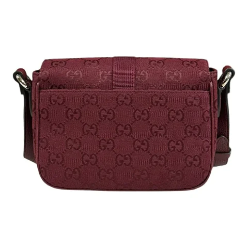 Gucci Vintage Pre-owned Canvas gucci-bags Red Heren