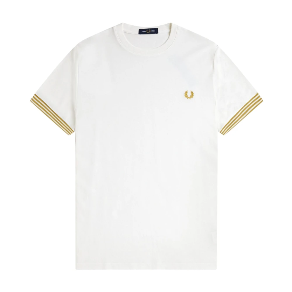 Fred Perry Classic Cotton T-Shirt - Male - T-Shirts - White - Xl - Tops