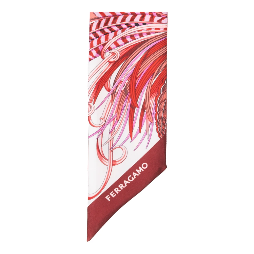 Salvatore Ferragamo Zijden sjaal Red Dames