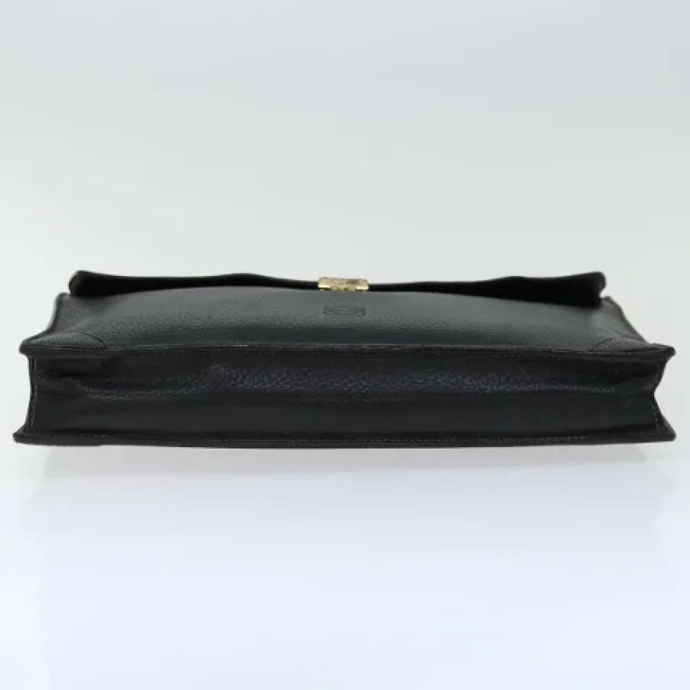 Loewe Pre-owned Leather handbags Black Dames