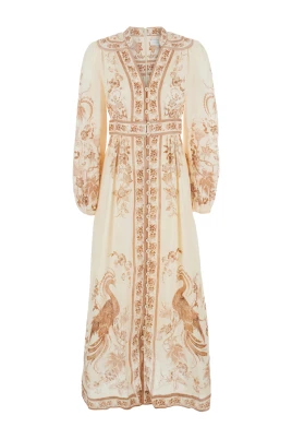 Indra Plunge Midi Dress