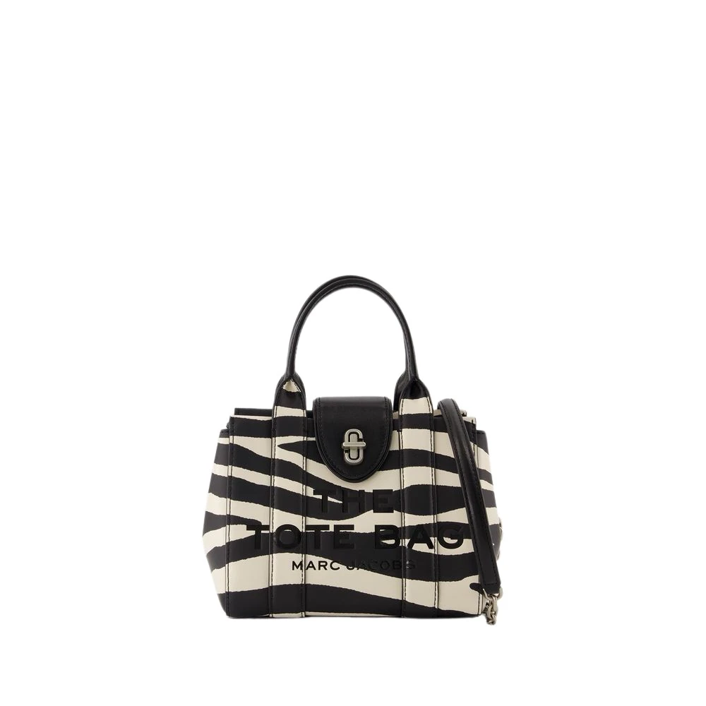 Marc Jacobs Svart Läder Mini Tote Väska Black, Dam